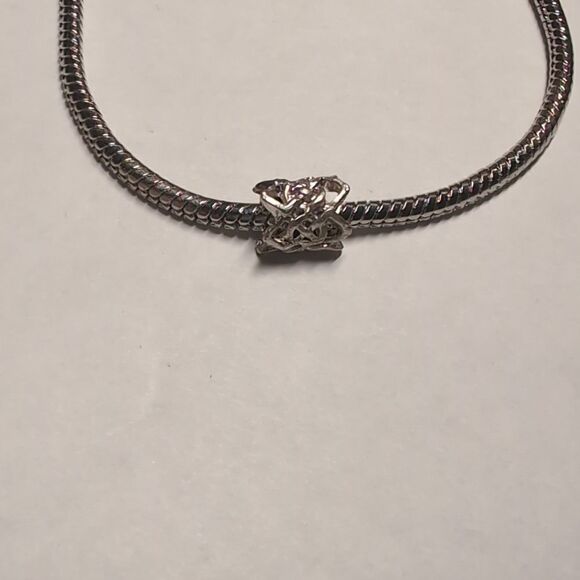 Silver Spacer Charm for‎ Pandora Style Bracelet - Picture 1 of 3